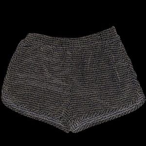 Gray and black dotted shorts